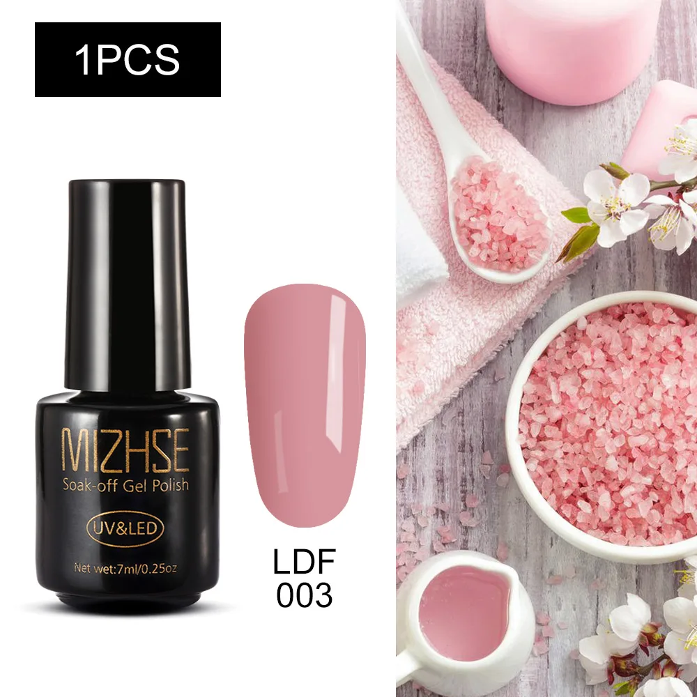 MC-X-LDF003 MIZHSE Набор лаков для ногтей гель лак 7 м УФ гель лак Гибридный гвоздь Art Off Gellak белый Прайм УФ светодиодный Топ все для маникюра Базовое покрытие - Цвет: MC-X-LDF003