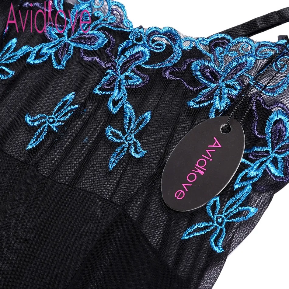 Avidlove женское сексуальное прозрачное ночное белье Babydolls элегантное с вышивкой