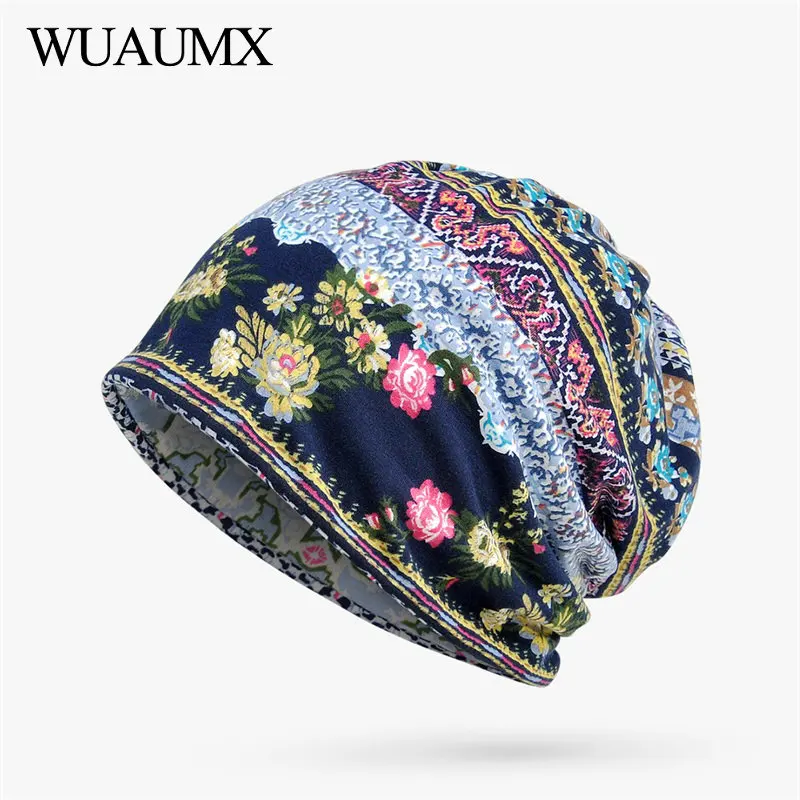 Wuaumx тонкая шапка женская Весна летние шапочки шапки женские для женщин Хлопок