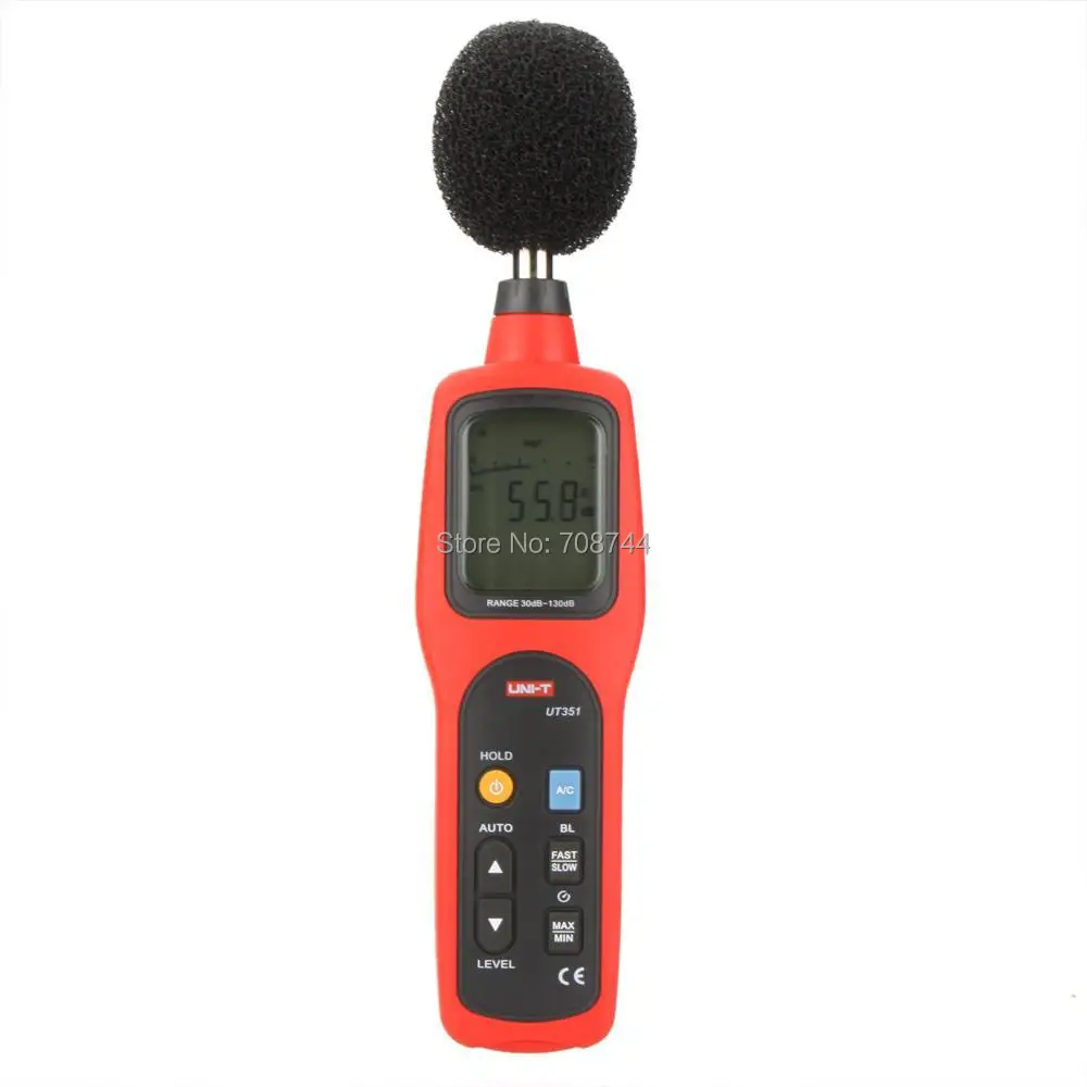 UNI T UT351 Профессиональный шумомер диапазона от 30 до 130 дБ|level meter|level |