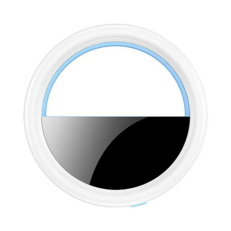 Blue Макияж зеркало селфи светильник светодиодный кольцо объектив Красота Инструменты фото заполняющий светильник для фото камеры сотовый телефон смартфон - Цвет: Blue