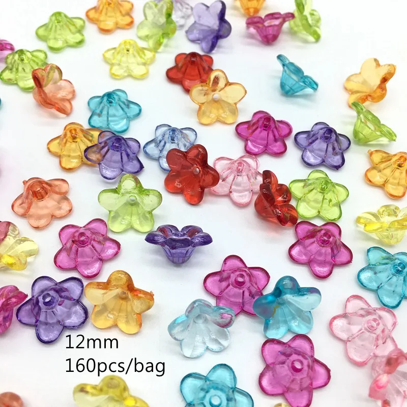 Meideheng акриловые прозрачные бусины в форме цветов DIY для изготовления украшений