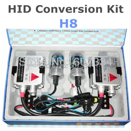 

Stock Shipping New 12V/35W CE HID Xenon Conversion Kit (H8) Single Beam(3000K/4300K/6000K/8000K) For Headlight Foglight