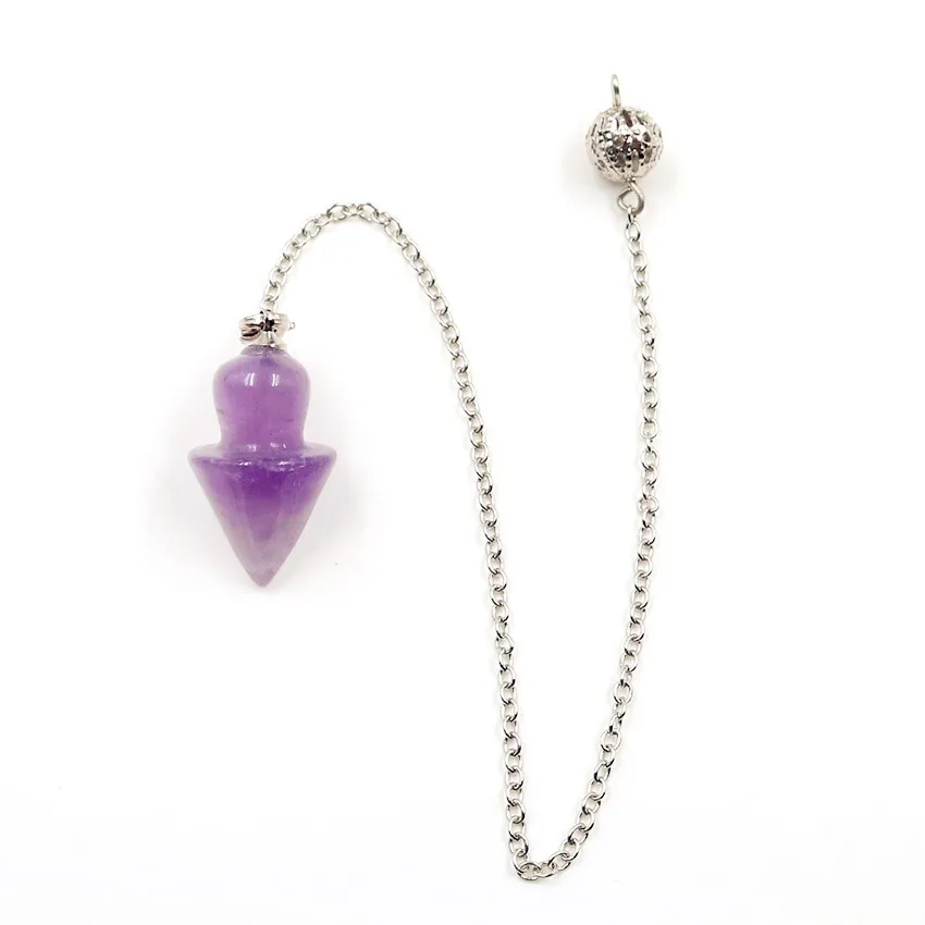 FYJS уникальный посеребренный спиральная форма натуральные пурпурные аметисты