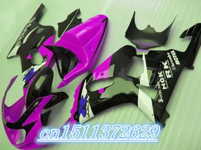 

Dor-customize Fairing kit for A GSXR600 GSXR750 K1 2001-2003 purple black fairings set GSXR 600 750 01 02 03 for SUZUKI D