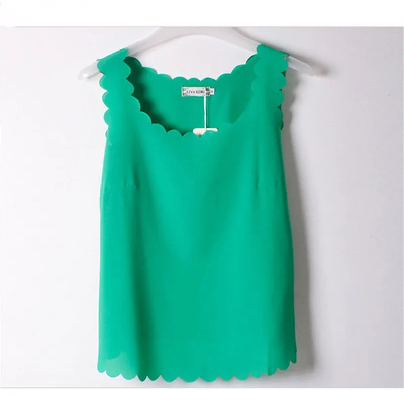 2018 летние пикантные Майки женские волнистые цветные S-L топы без рукавов Camisole