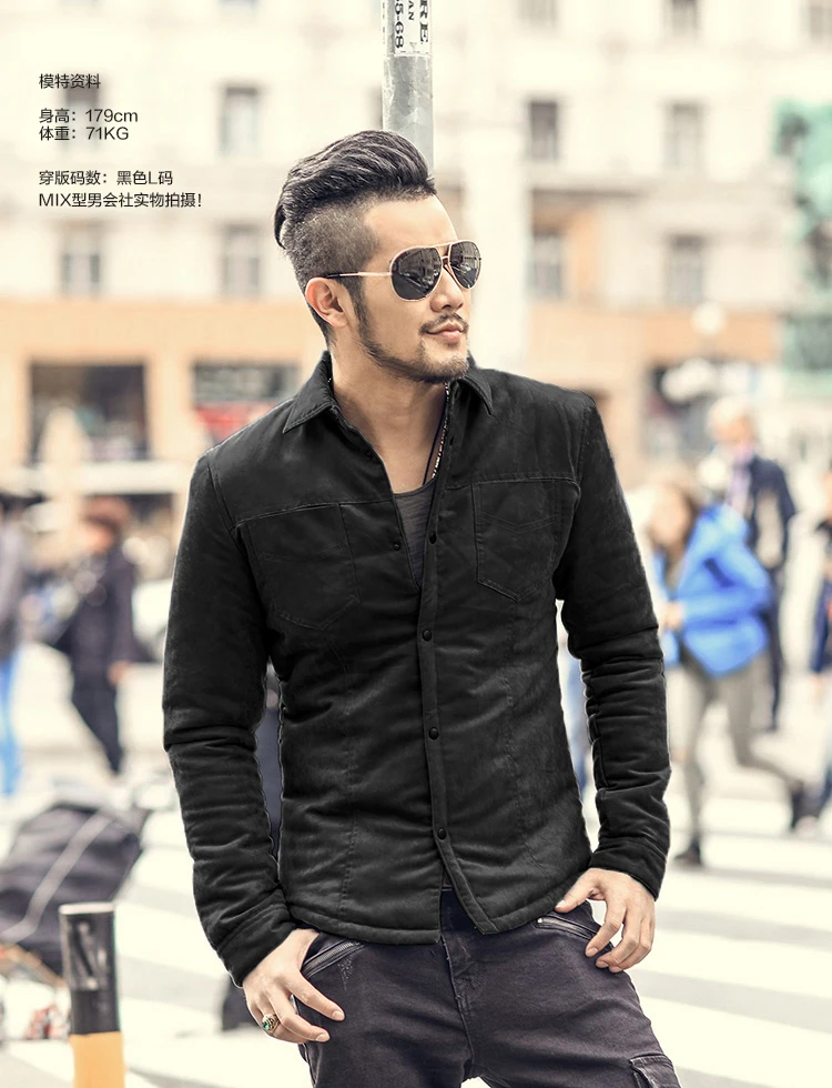 Для мужчин осень модный бренд Slim Fit с длинным рукавом пальто Для мужчин плед хлопок Повседневное теплая верхняя одежда Европейский стиль наивысшего качества пальто F2132