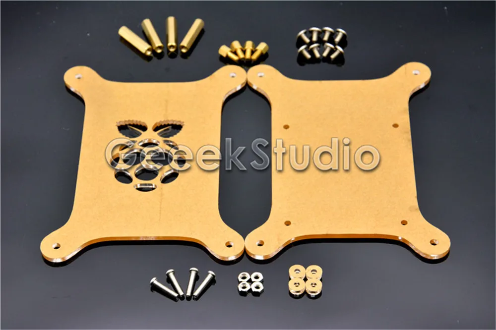 Прозрачный акриловый чехол прозрачный корпус с логотипом для Raspberry Pi 2/3 Модель