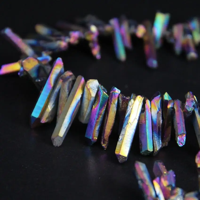 Бусины Из Сплава радуги и титана 15 5 дюйма|loose beads|crystal stickdiy jewelry making |