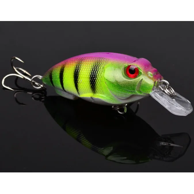 Lot /9pcs Plastic Fishing Lures Bass CrankBait Crank Bait Tackle 4.5cm/4g B1549 AMY | Спорт и развлечения