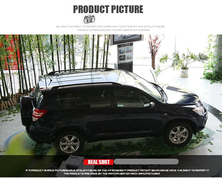 SHCHCG для Toyota RAV4 RAV 4 2006 2007 2008 2009 2010 Алюминиевый сплав Багажник На Крышу поперечные стойки рельсы бар багажные переноски багажа