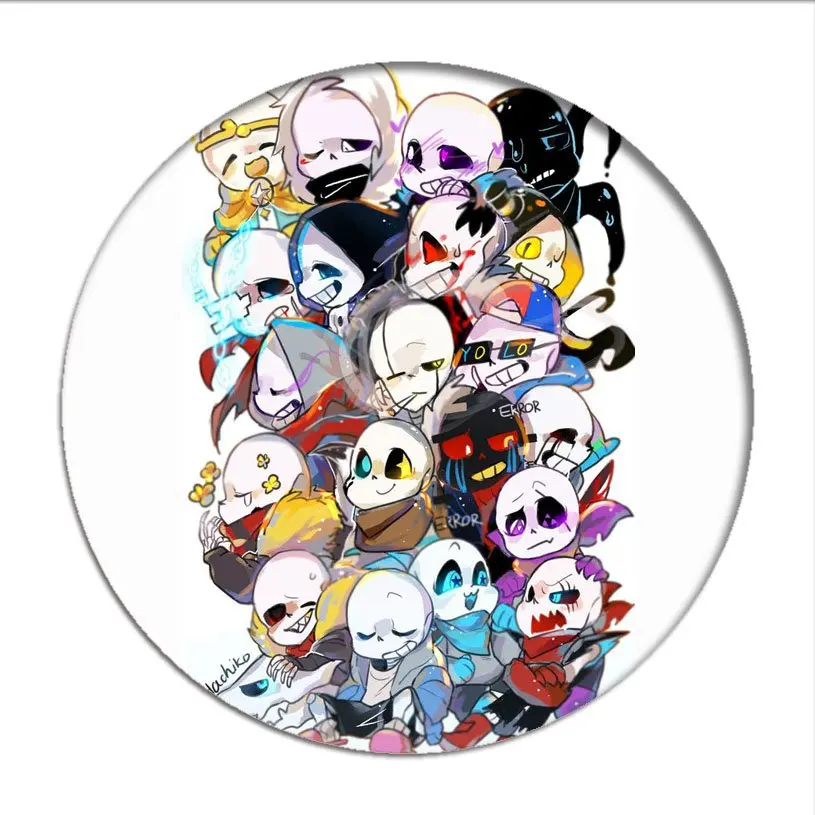 Undertale Sans Значки для косплея Папирус брошь одежда икона коллекция нагрудник