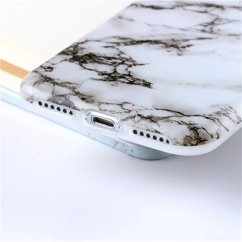 Fencus милые Мрамор телефона чехол для iphone 8 плюс 7 Plus роспись градиент ТПУ
