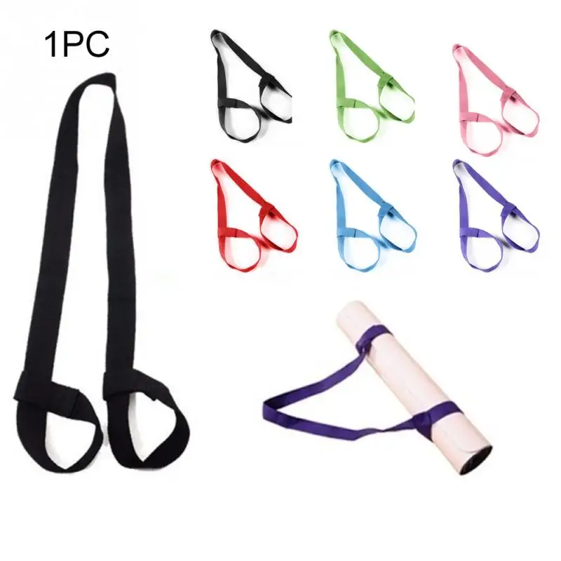 Новый Коврик для йоги с ремешком Эластичный свернутый ремень фитнеса спортзала