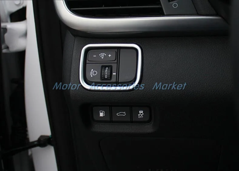 2 шт. хромированный выключатель света крышка топливного бака багажника Накладка