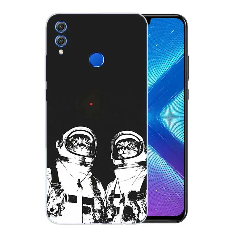 Мягкий с рисунком из ТПУ Корпус чехол для Huawei Honor V20 8X 7 8 9 10 lite 7X 8A V9 Play матовый Fundas