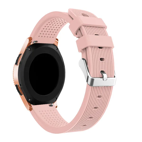 20 мм спортивный силиконовый ремешок для samsung Galaxy Watch SM-R810 42 мм& gear 2 спортивный ремешок для Huami Amazfit Bip/Amazfit 2 Смарт-часы - Цвет ремешка: Розовый