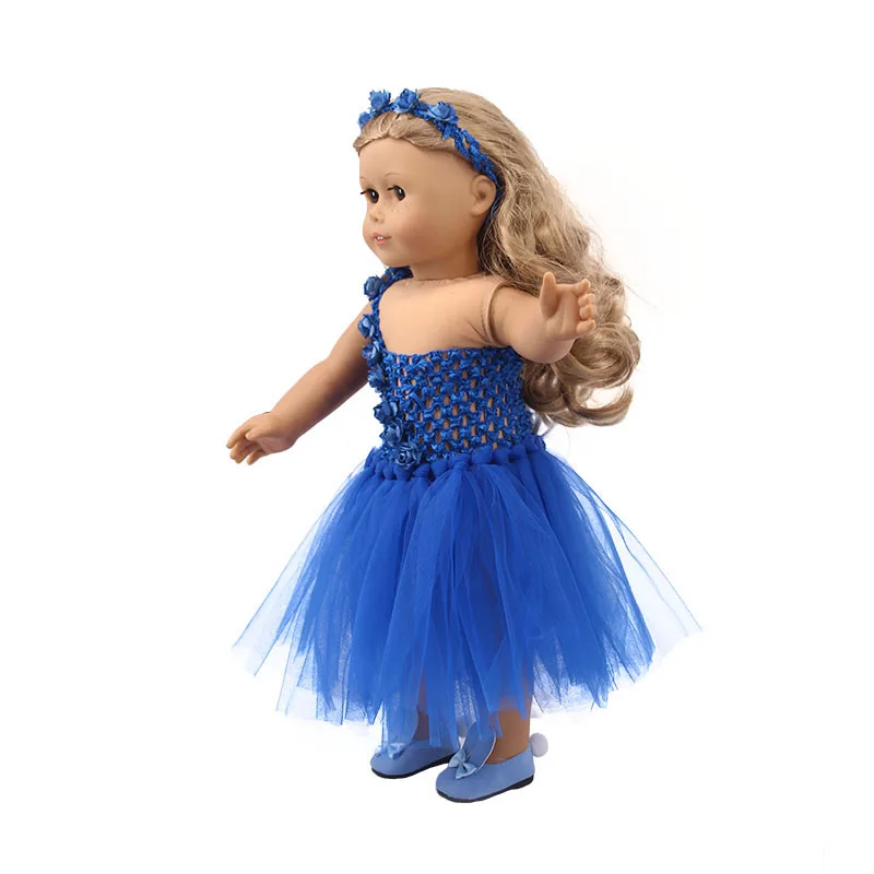 LUCKDOLL5 цвет свадебное платье подходит 18 дюймов Американский 43 см Кукла одежда аксессуары, игрушки для девочек, поколение, подарок на день рождения