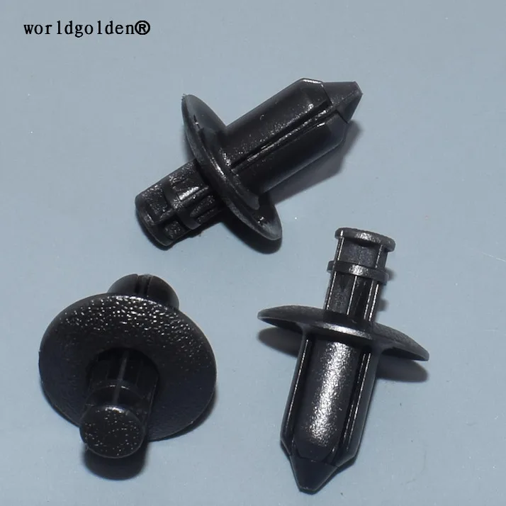 

worldgolden 100 шт. пластиковый зажим фиксатор нажимного типа для honda 91505-SL0-003 toyota 90467-08182-CO