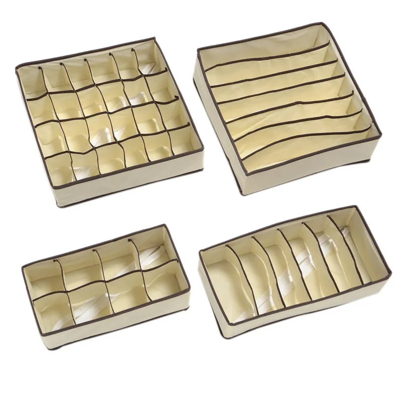 4 шт. коробка для хранения нижнего белья носков и трусов|storage drawers|set boxset clothes |