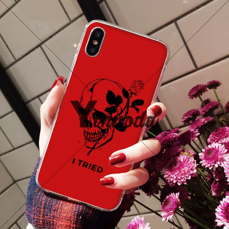 Yinuoda Red Doodles эстетика клиента высокое качество чехол для телефона Apple iPhone 8 7 6 6S Plus X