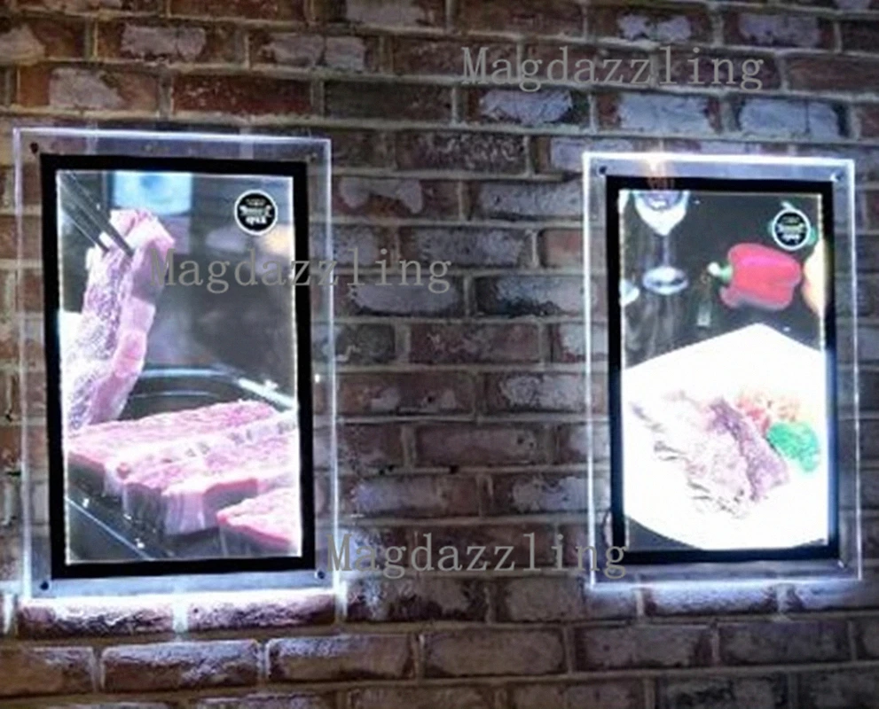 10 шт. X A2 тонкая светодиодная подсветка акриловая рамка для плаката меню доски