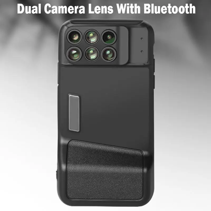 2018 Новинка для iPhone X линза двойной камеры с Bluetooth + рыбий глаз Широкоугольный макро