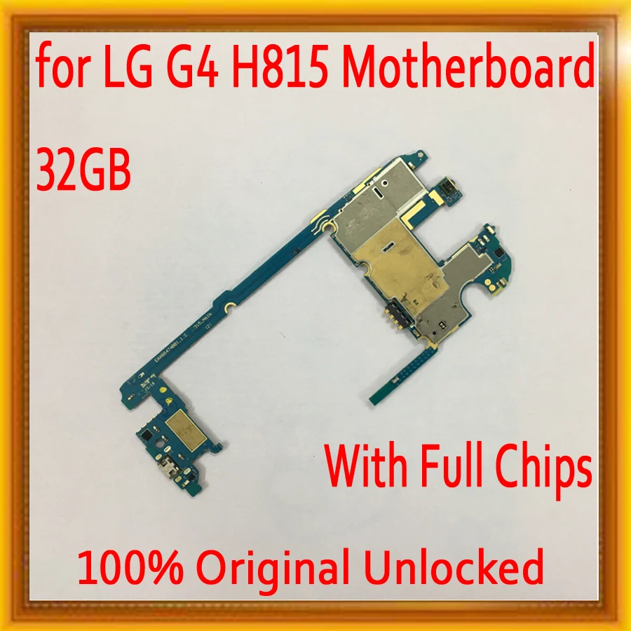 Полная Логическая плата для LG G4 H815 материнская с системой Android 32 ГБ оригинальная