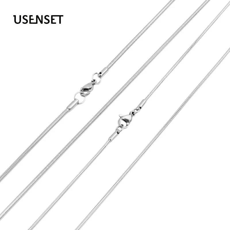 

Charm Soft Snake Chain Stainless Steel Necklace Choke Pendant Accessories High quality Jewelry