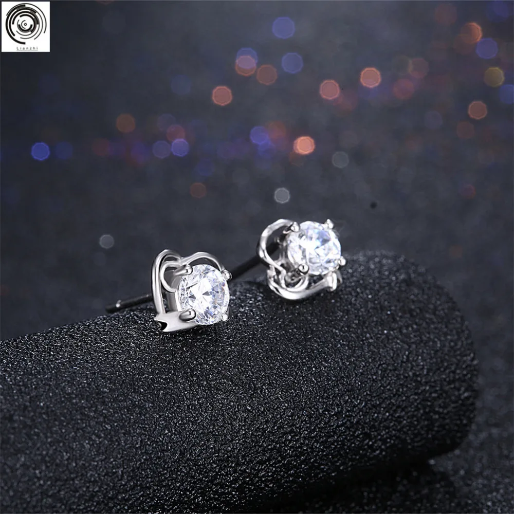 Лянжи тенденции моды серьги с серебряной уха ногтей sh e0033|Серьги-подвески| |