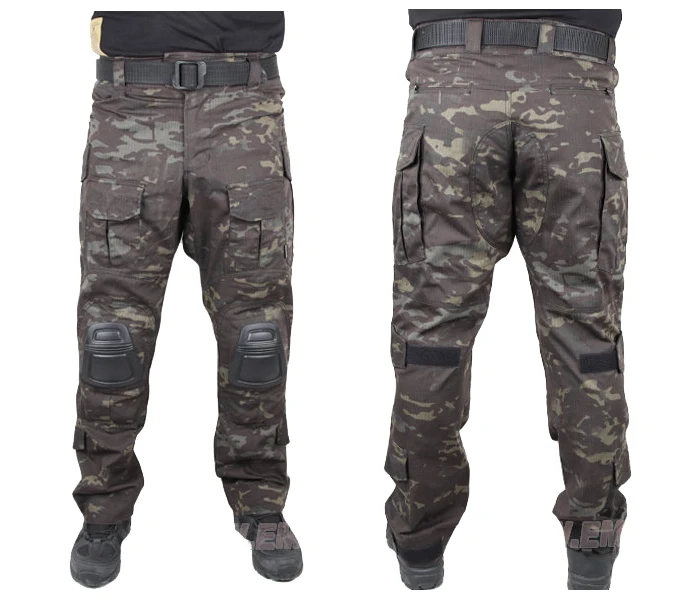 Черные тактические штаны Мультикам EMERSON CP Gen3 комплект с подкладкой для