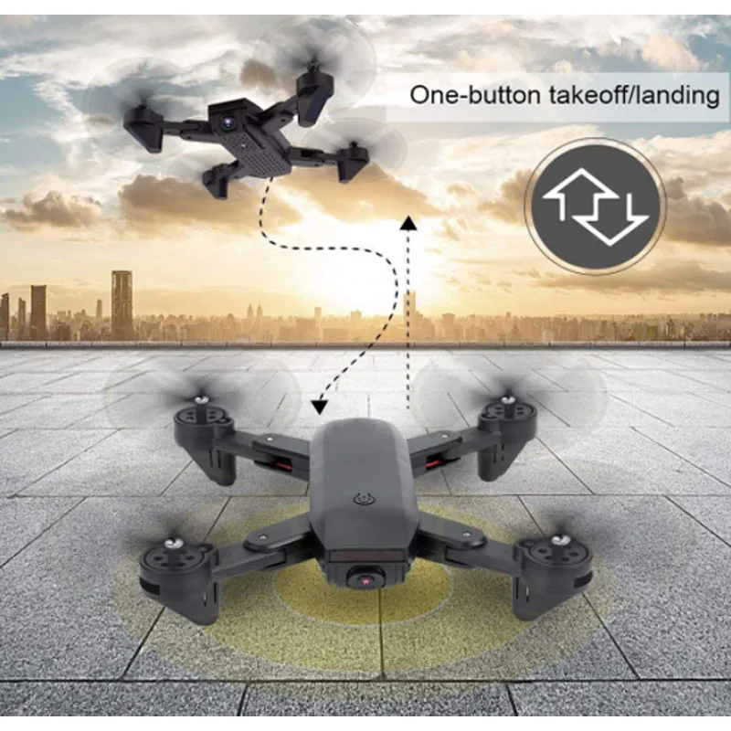 Teeggi SG701 WiFi FPV RC селфи Дрон с двойной камерой 720P HD 2,4 ГГц складной Квадрокоптер Дрон Вертолет VS Visuo XS809HW SG700