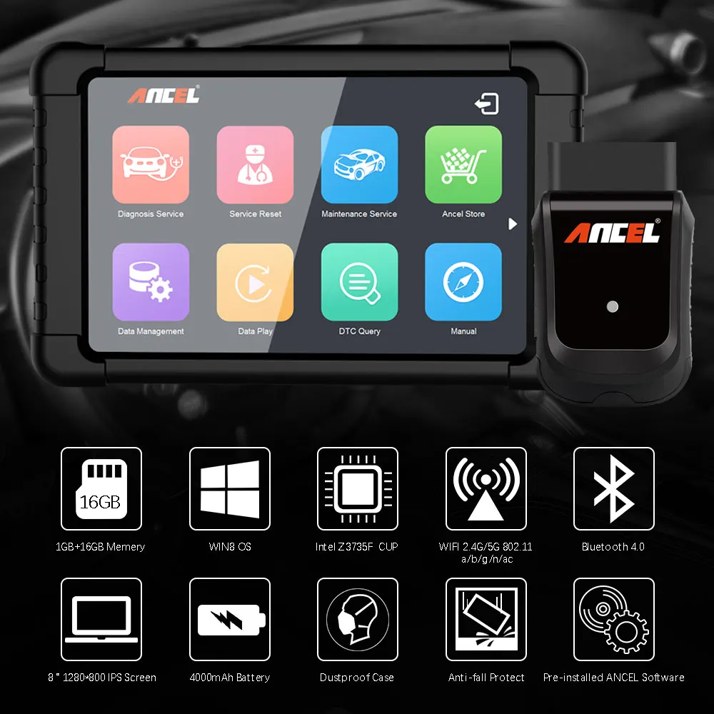 OBD2 OBD полная система Wi-Fi автоматический диагностический Сканнер ancel X5 Easydiag ABS SRS EPB DPF инструмент сброса масла ECU кодирование сканирующие инструменты