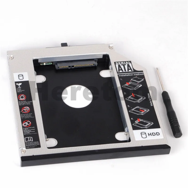 Новинка алюминиевый корпус 12 7 мм SATA для DVD интерфейса адаптер Optibay установки