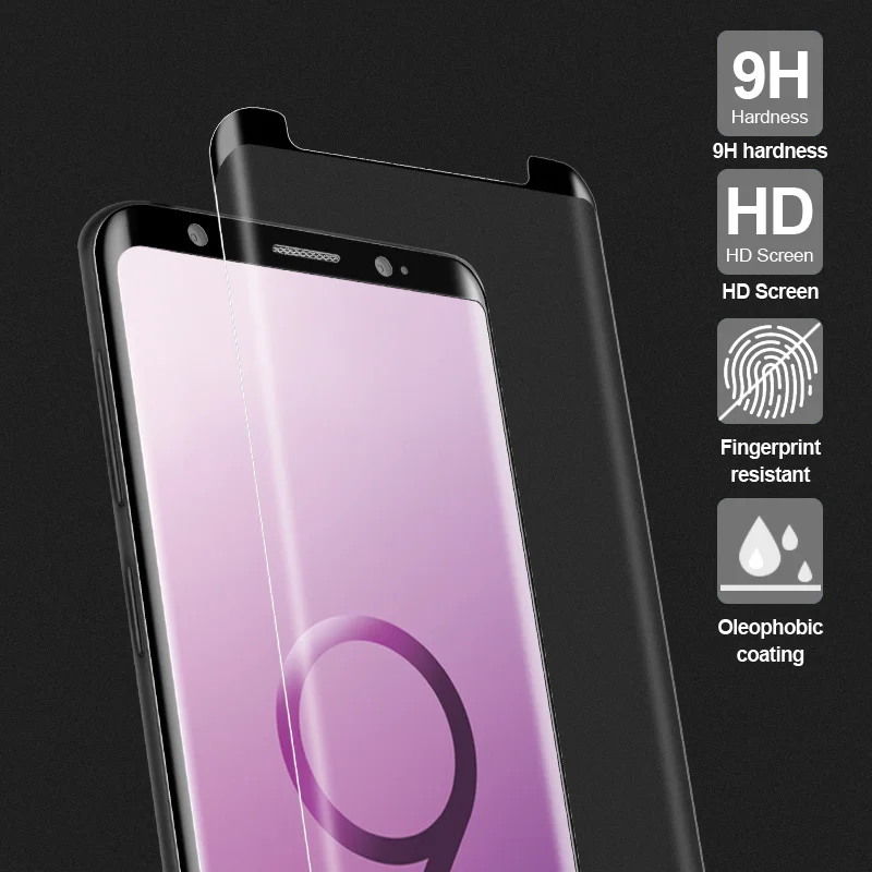 TOMKAS 5D Защита экрана для samsung Galaxy S9 стекло 3D изогнутые края легко установить для samsung S8 Plus S9 Plus закаленное стекло