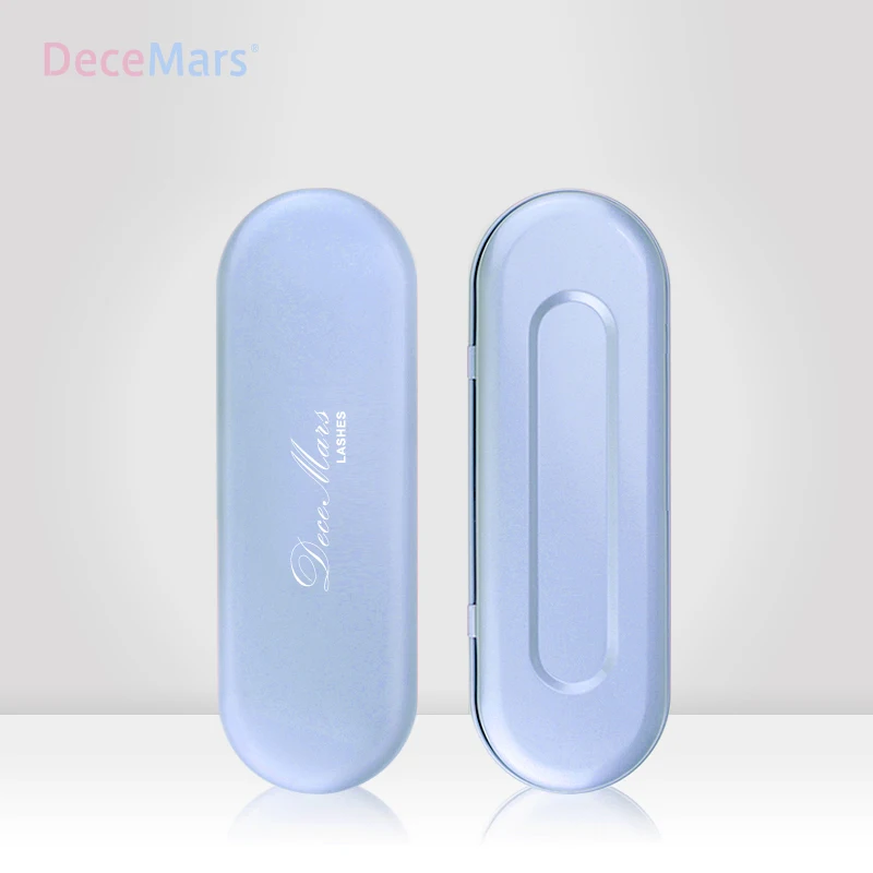 Портативный чехол для ресниц DeceMars синий розовый| |