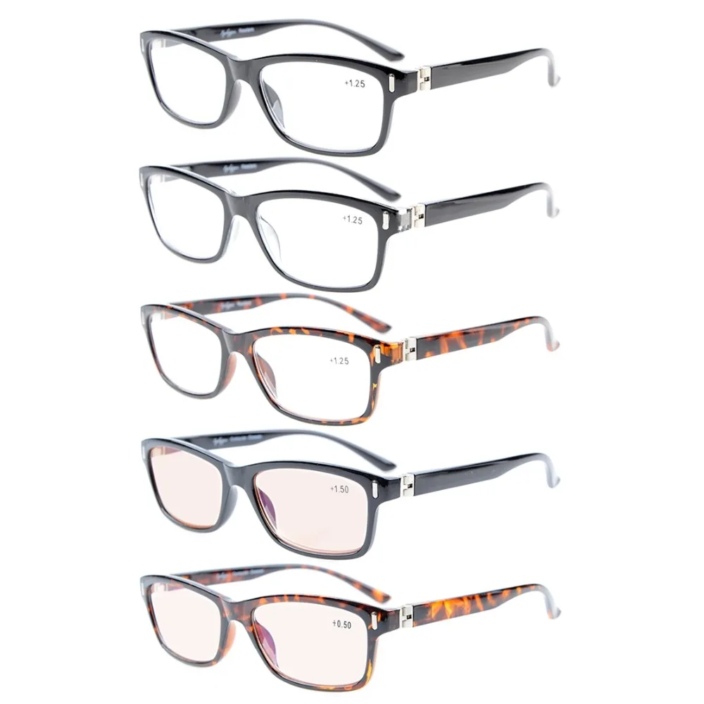 R119 Mix Eyekepper 5 Pack уникальные 180 градусов пружинные петли очки для чтения включены 2 *