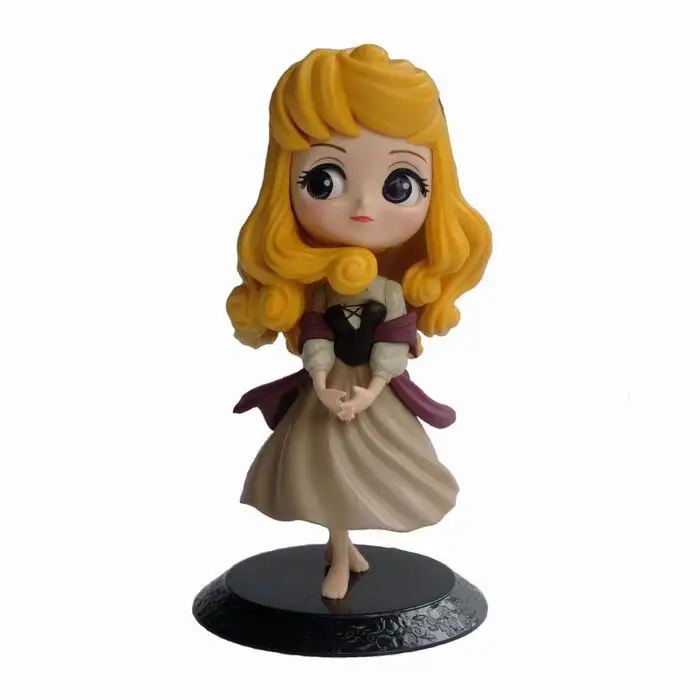 13 Дисней Принцесса игрушки Q Posket Замороженные Эльза Анна ПВХ Фигурки Белоснежка Мерида куклы детские игрушки для девочек подарок - Цвет: 13