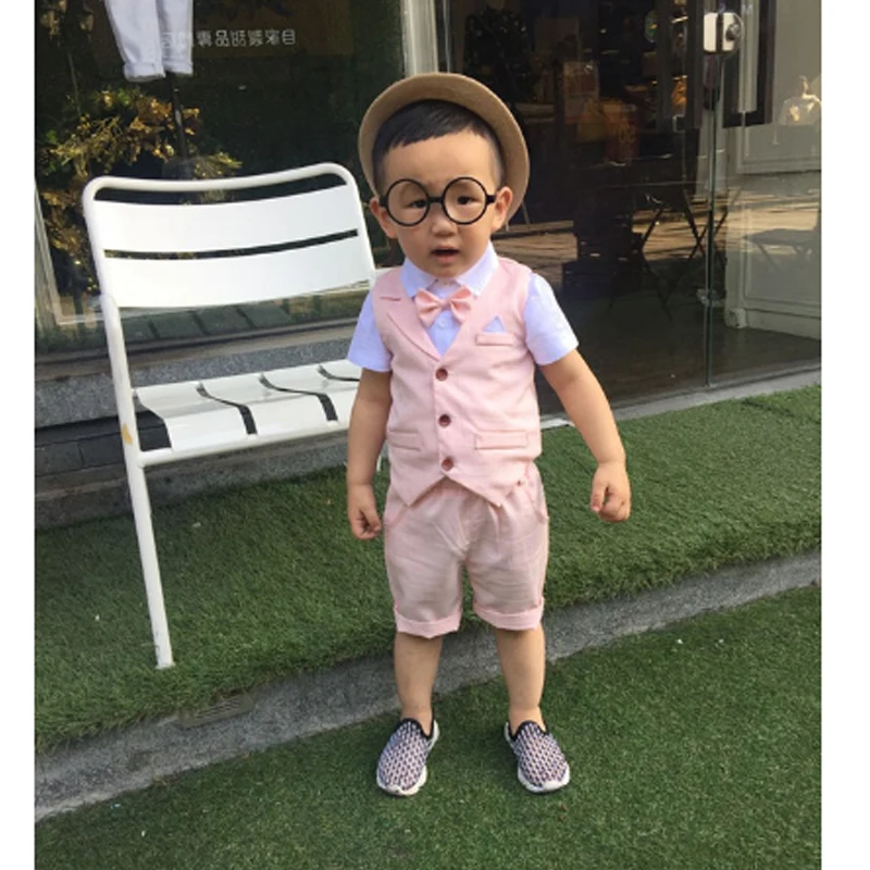 Комплект одежды для маленьких мальчиков новинка 2019 летняя детская официальная