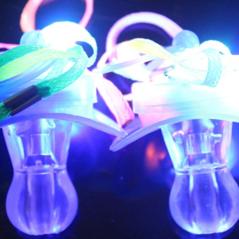 Светящийся свисток соска со светодиодной подсветкой ожерелье цветная вспышка