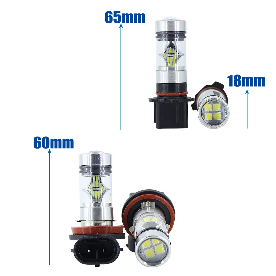 Пара противотуманных фар H11 led H8 9005 9006 дневная лампа для Jeep H16 противотуманная фара