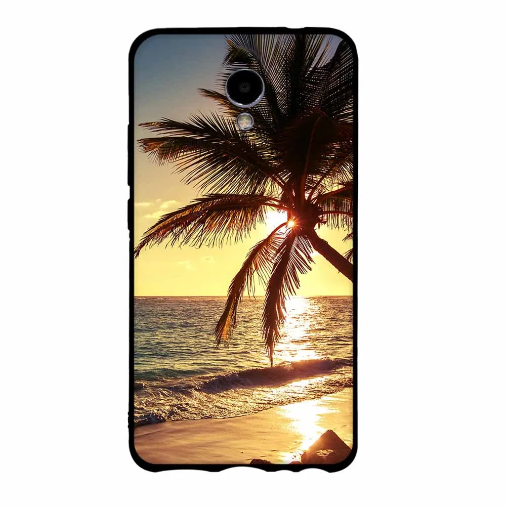 Soft Phone Case For Meizu M5 Note TPU Cover Note5 Cute Shell Back Protective Blue Charm Bumper | Мобильные телефоны и