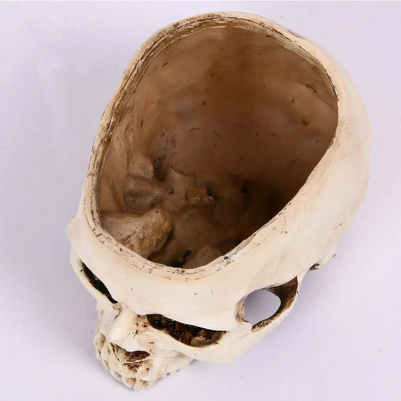 Хэллоуин Полые Череп полые Скелет Смолы головы Bone цветочный горшок