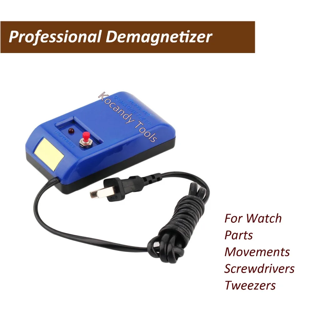

Watch Repair Screwdriver Tweezers Electrical Demagnetizer Demagnetize Tool EU US Plug