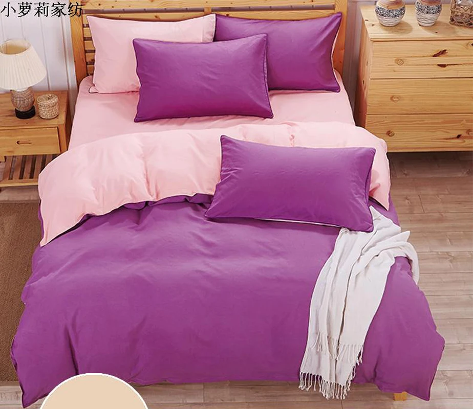 Набор постельного белья черного и красного цвета в стиле бохо пододеяльник