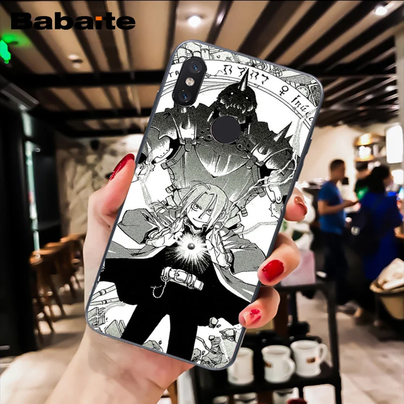 Babaite Стальной алхимик братство чехол для телефона аниме для Xiaomi MiA1 A2 lite F1 Redmi8 4X 5Plus S2 Note7 8Pro 5A 6A