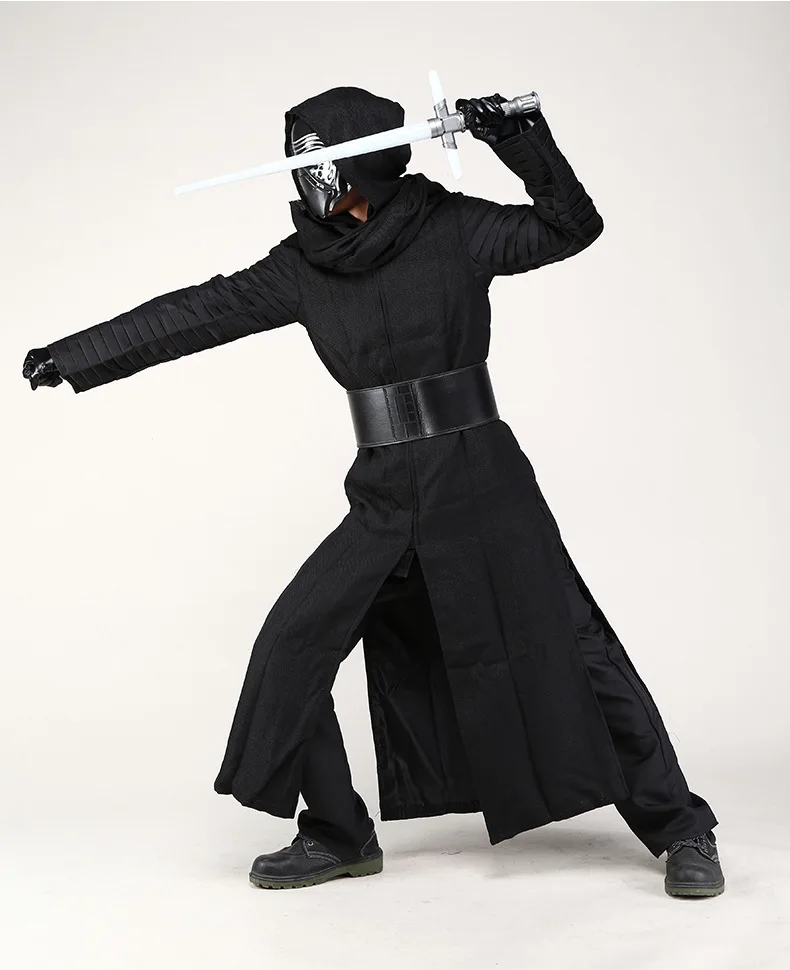 Звездные войны The Force Awakens Kylo Ren костюм халат плащ маска для взрослых мужчин Хэллоуин Карнавал Маскарад партии Косплей Костюм