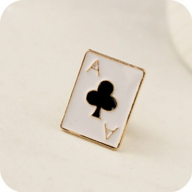 1 шт. металлическая брошь в виде покерного клуба|fashion badges|badge badgesbadge backpack |