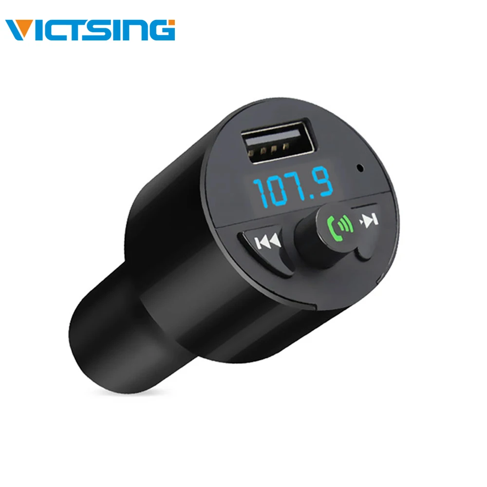 VicTsing FM Transmitter Bluetooth Car Kit MP3 Music Player Wireless Hands-free USB Charger 5V/2.1A | Автомобили и мотоциклы