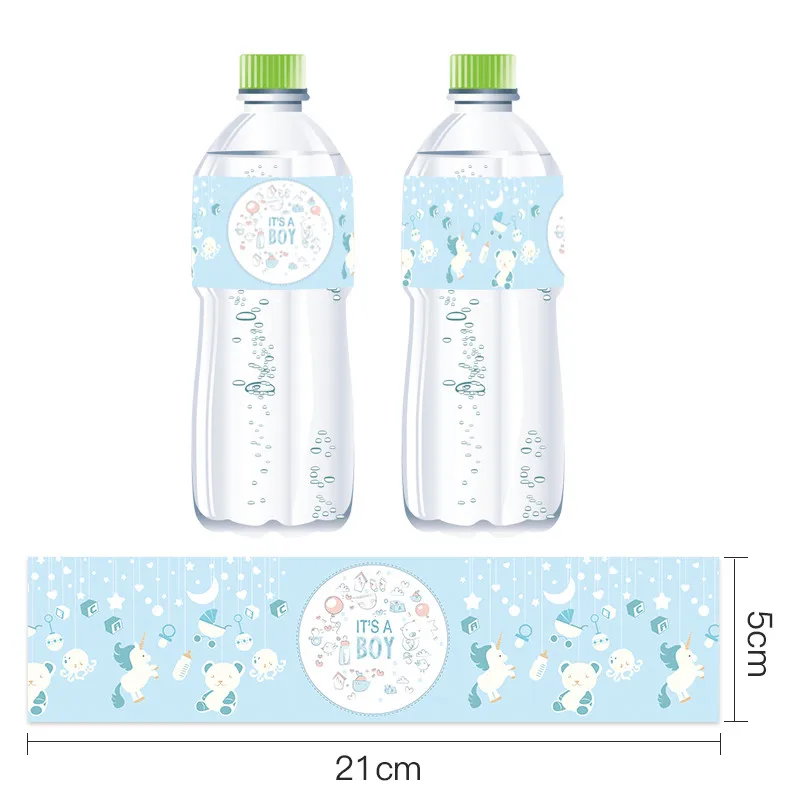 Omilut 12 шт. Baby Shower Свадебные украшения для девочек/мальчиков бутылка минеральной